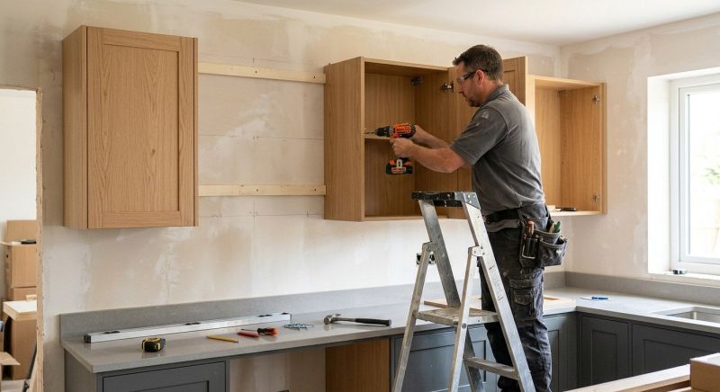 Wood Cabinet Installation in Bloomington, IN